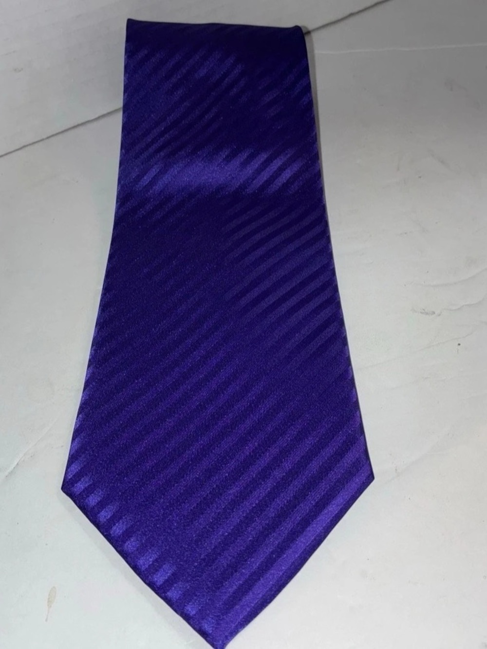 Vesuvio Napoli Striped Purple Tie